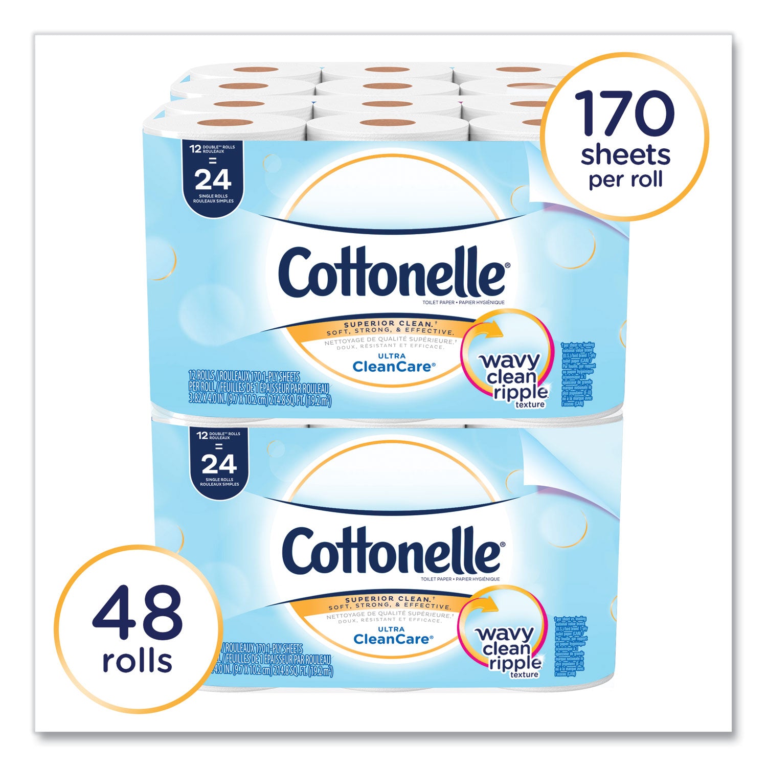 1 Ply - 4.20" Width x 4" Length - White - 12 Rolls Per Pack - 12 Pack - 4 / Carton