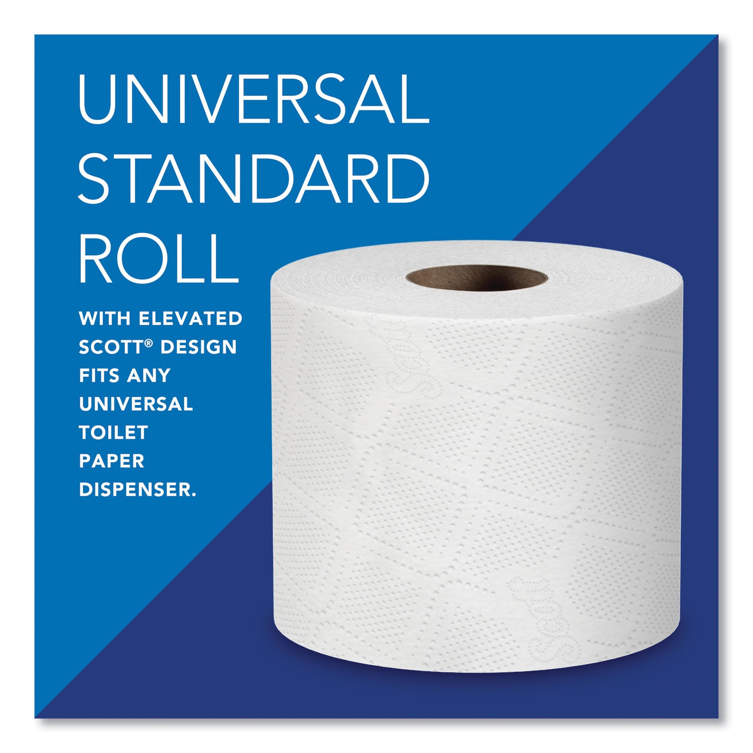 Scott Professional Standard Roll Toilet Paper, 2 Ply, 4" x 4", 550 Sheets per Roll, White, 1 Carton