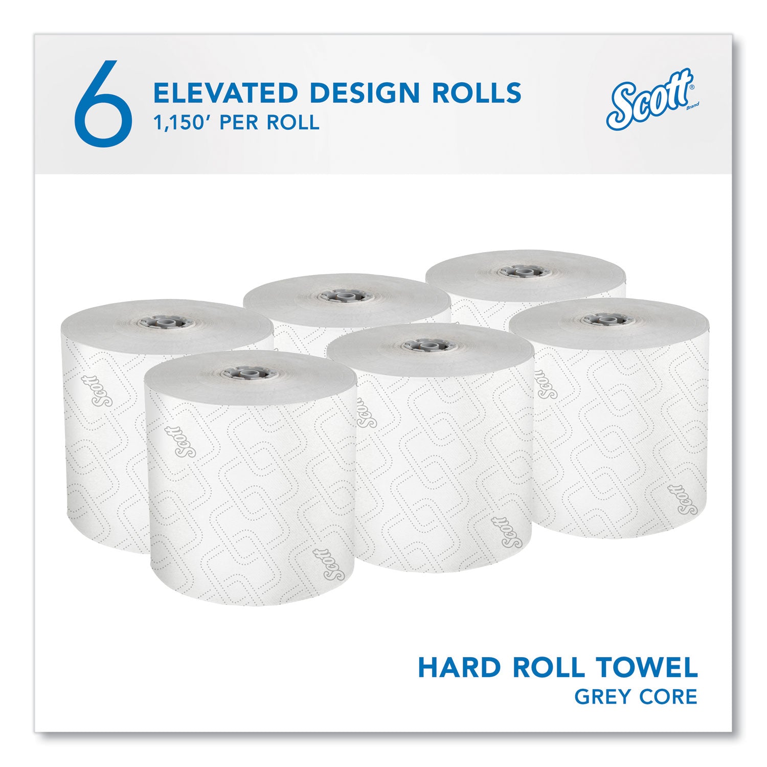1 Ply - 1 3/4" Core - White - Paper - 6 / Case