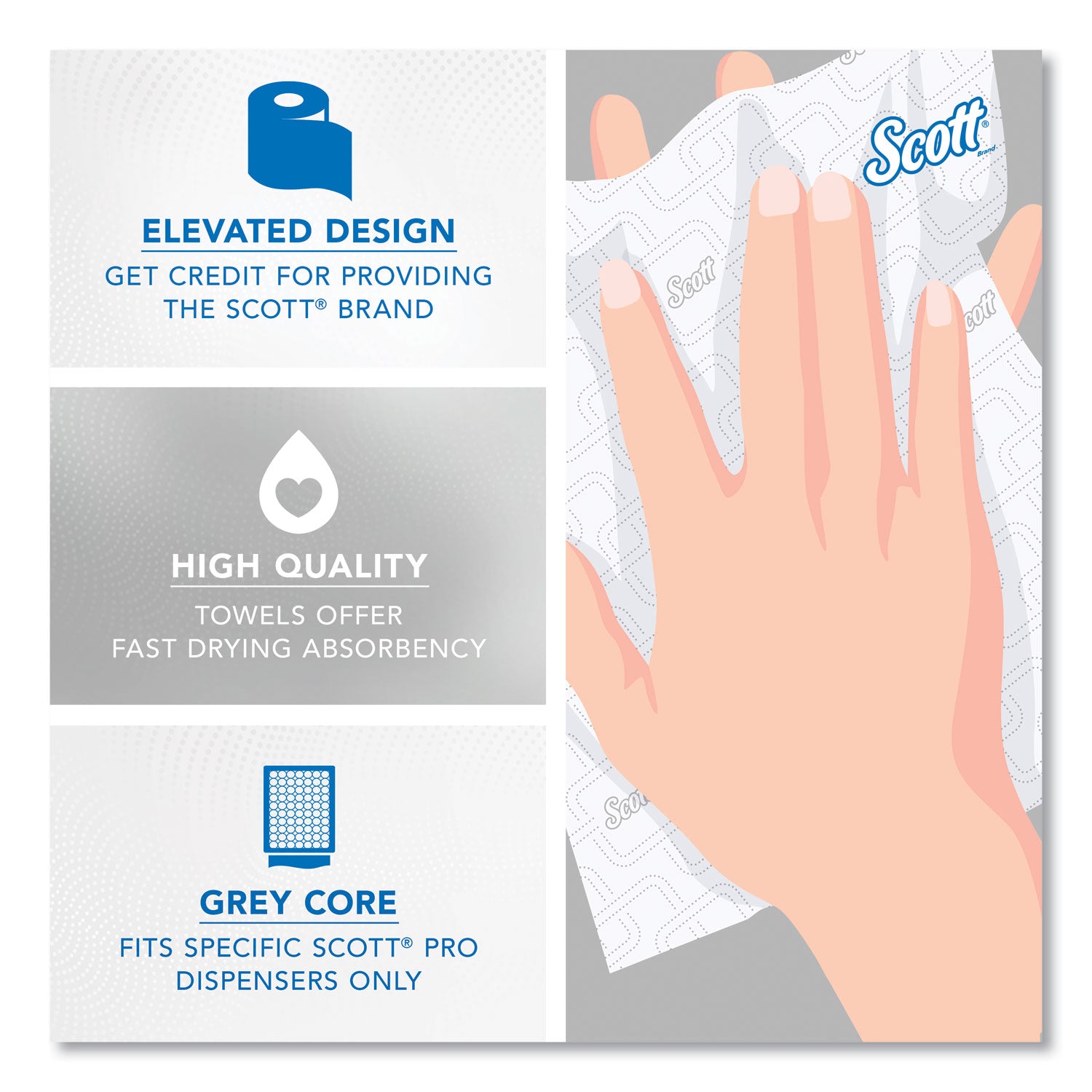 1 Ply - 1 3/4" Core - White - Paper - 6 / Case