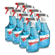 Windex&reg; Glass & More Streak-Free Cleaner - 32 fl oz (1 quart) - Streak-free, Phosphorous-free - Blue - 8 / Carton