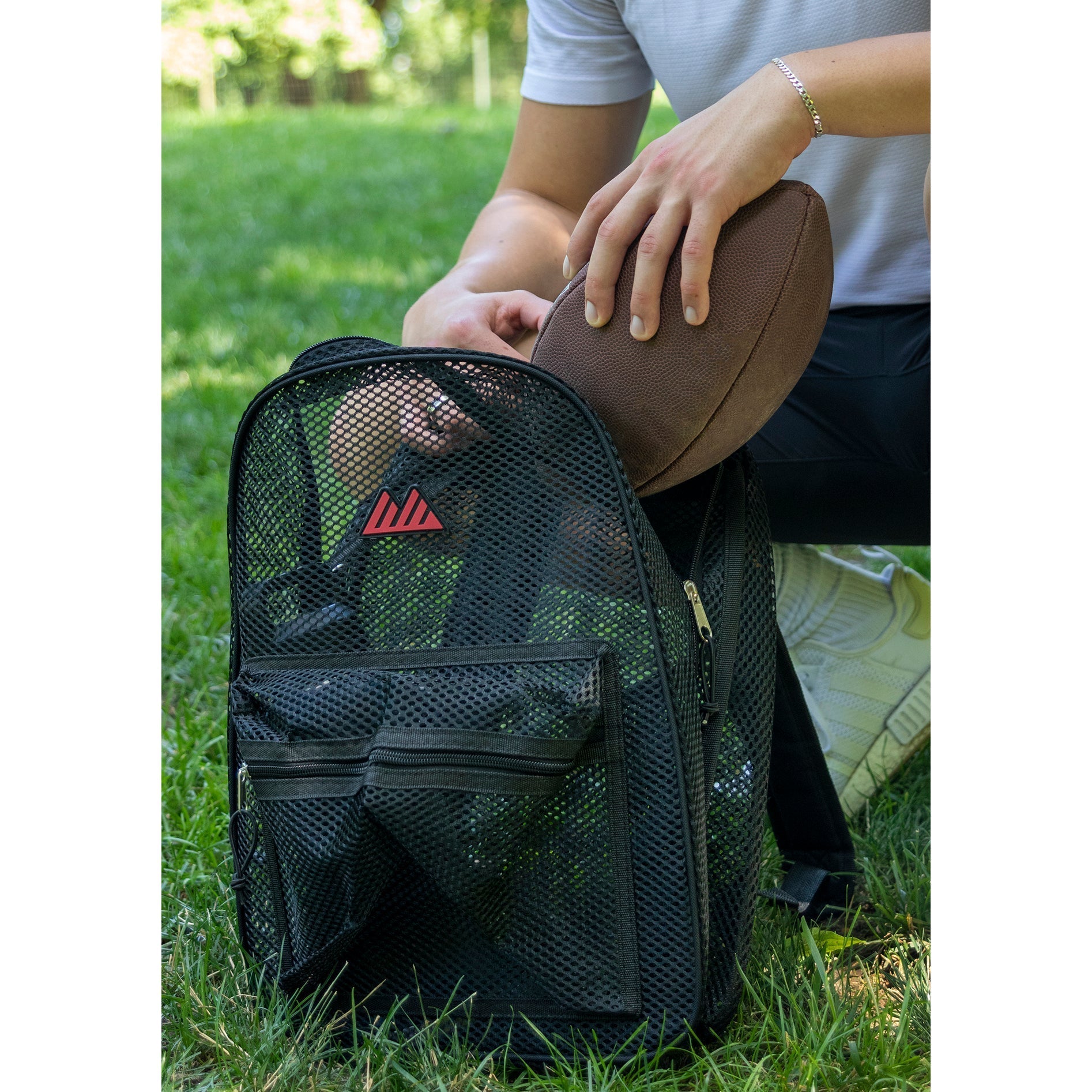 Bulk Premium 17" Mesh Backpack - 3 Colors - 24 in the Pack