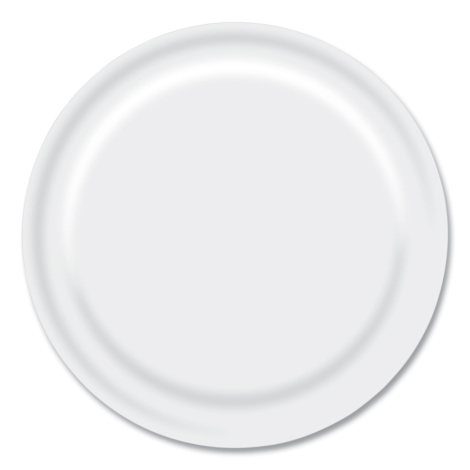 Paper Dinnerware, Plate, 9" dia, White, 1,000/Carton