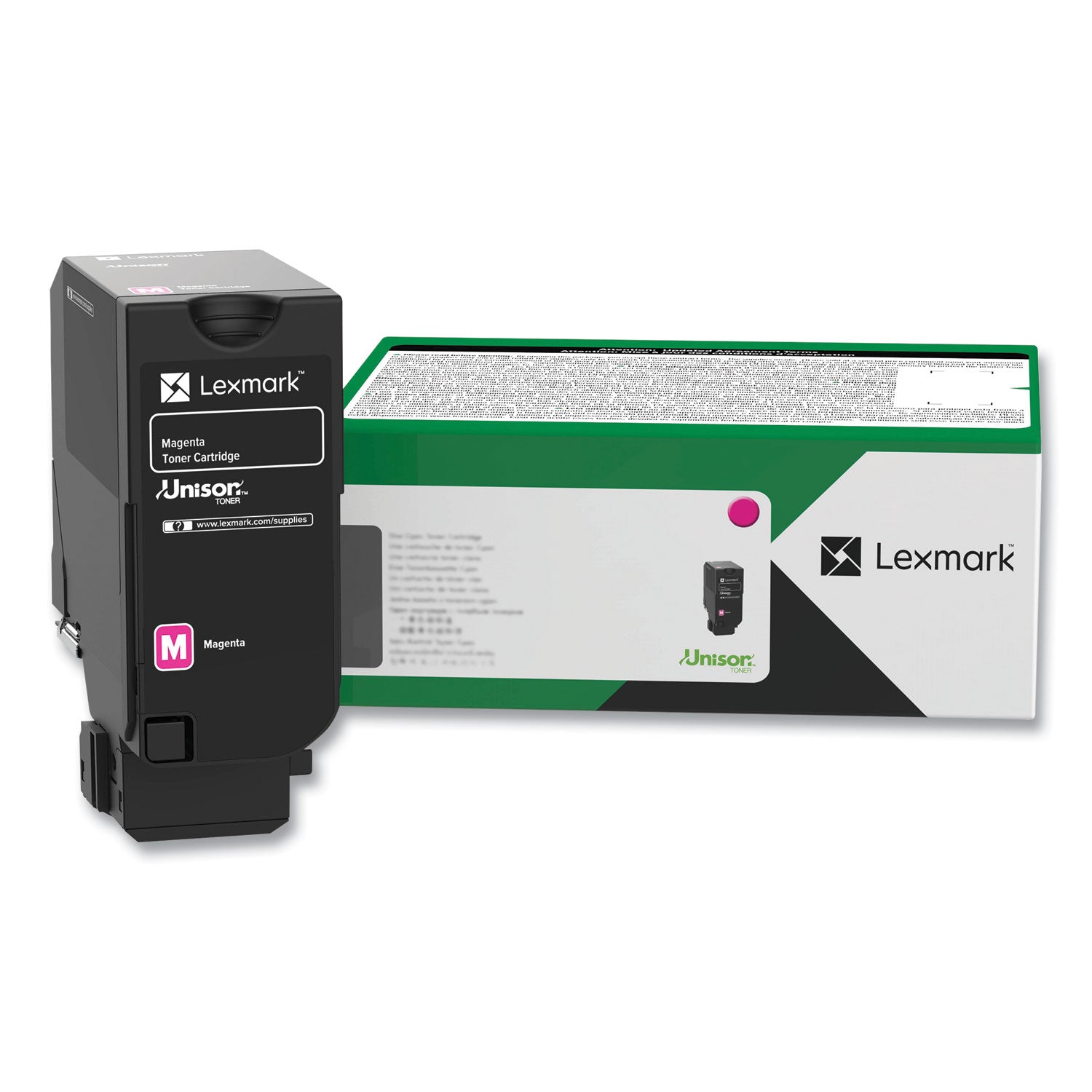 Lexmark Unison Standard Yield Laser Toner Cartridge, Magenta, 1 Each, 7,000 Page Yield