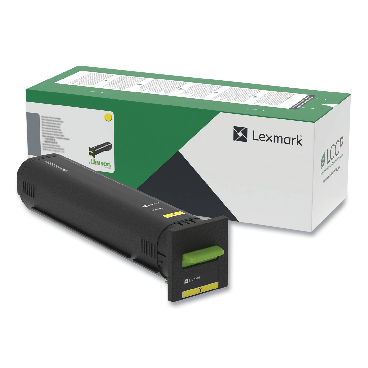 Lexmark Unison Original Laser Toner Cartridge, Yellow, 8000 Page Yield, 1 Each