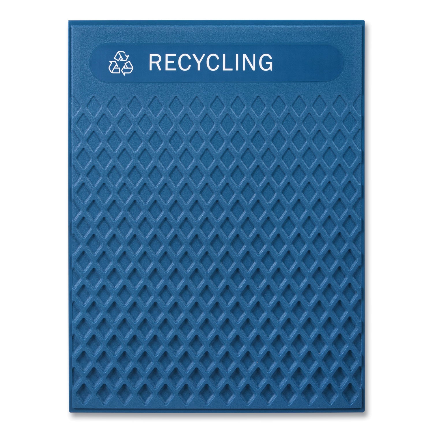 Medium Prelabeled Recycled Waste Panels for Tailor and Landmark Series Containers, 20.72" x 0.5" x 27.95", Blue, 4/Carton