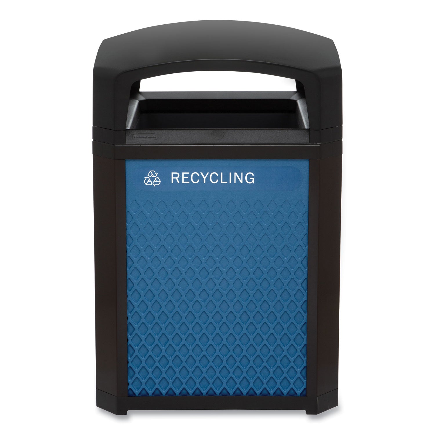 Medium Prelabeled Recycled Waste Panels for Tailor and Landmark Series Containers, 20.72" x 0.5" x 27.95", Blue, 4/Carton
