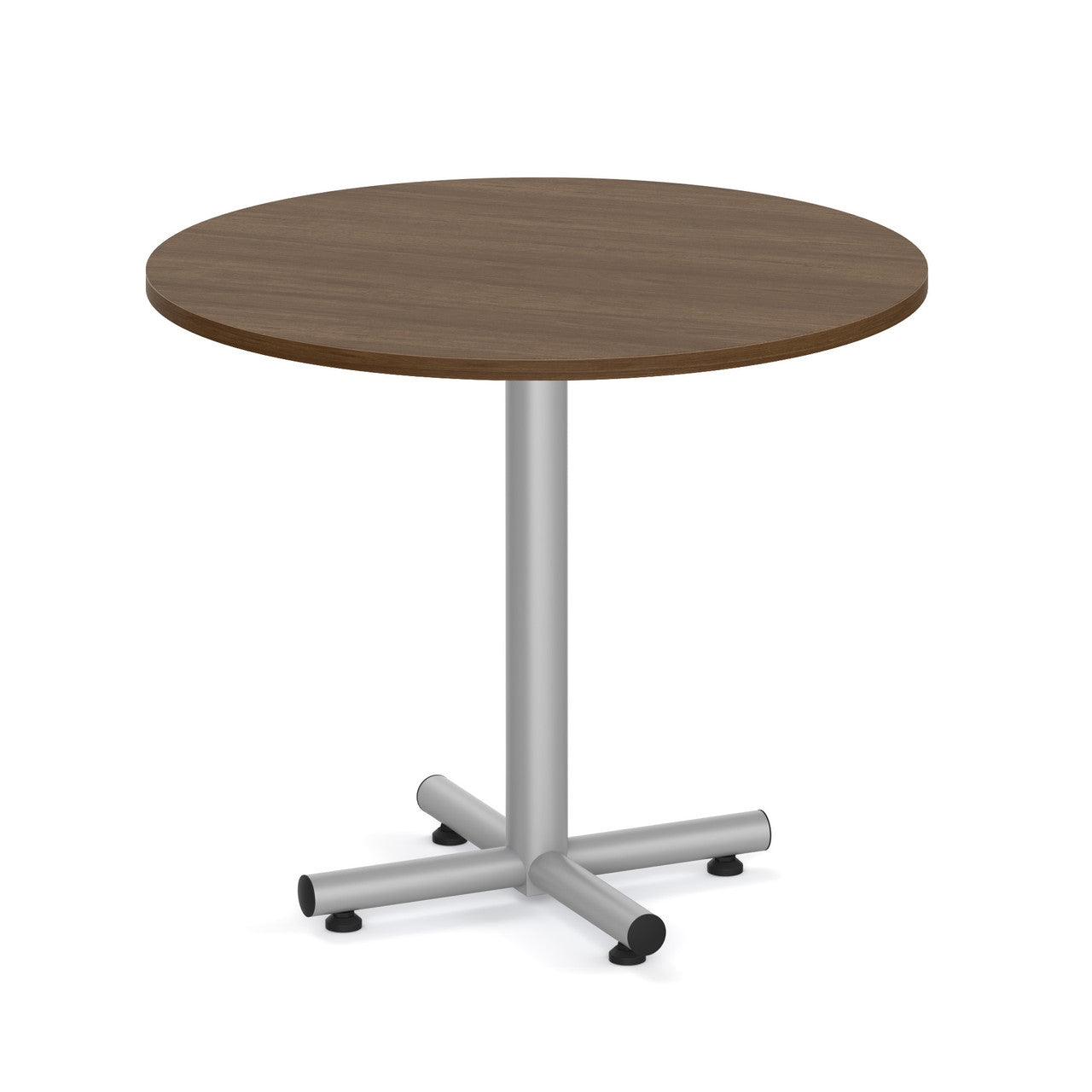 OfficeSource OS Reception Tables 36" Round Top - Requires Base - Modern Walnut