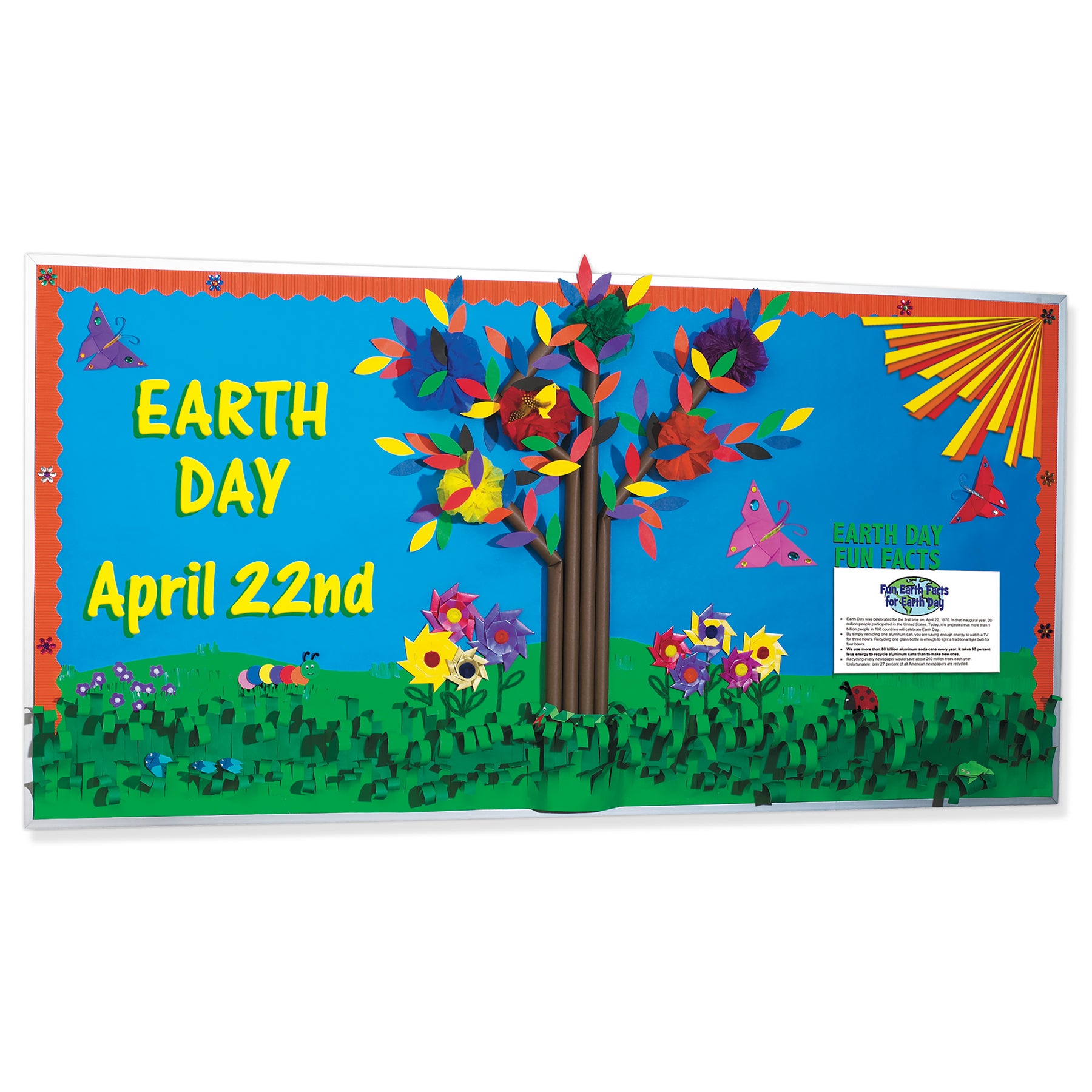 Bulletin Board Art Paper, Primary Assortment, 48" x 12', 4 Rolls