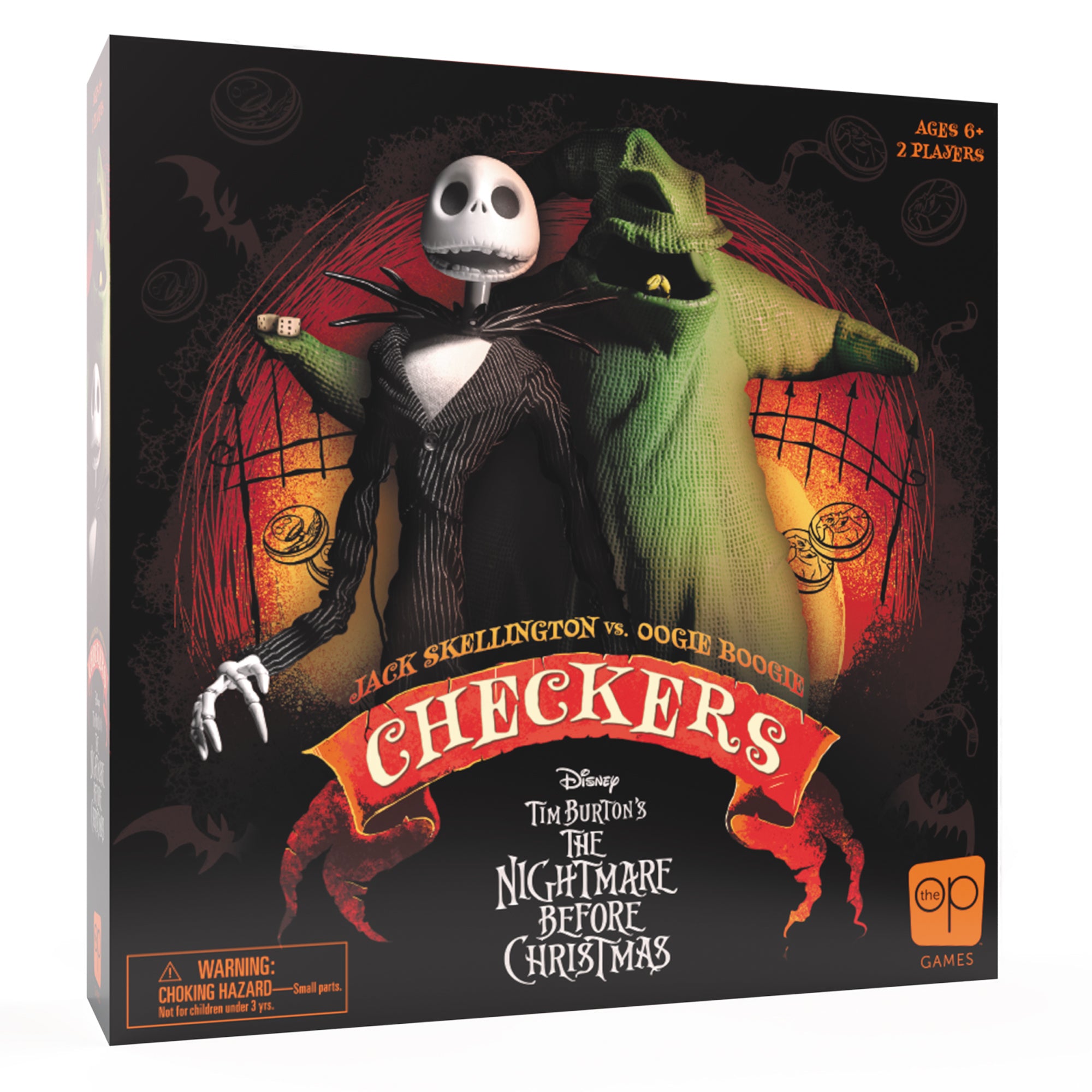 Checkers: Disney Tim Burton The Nightmare Before Christmas