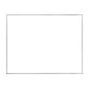 Non-Magnetic Whiteboard with Aluminum Frame, 2'H x 3'W
