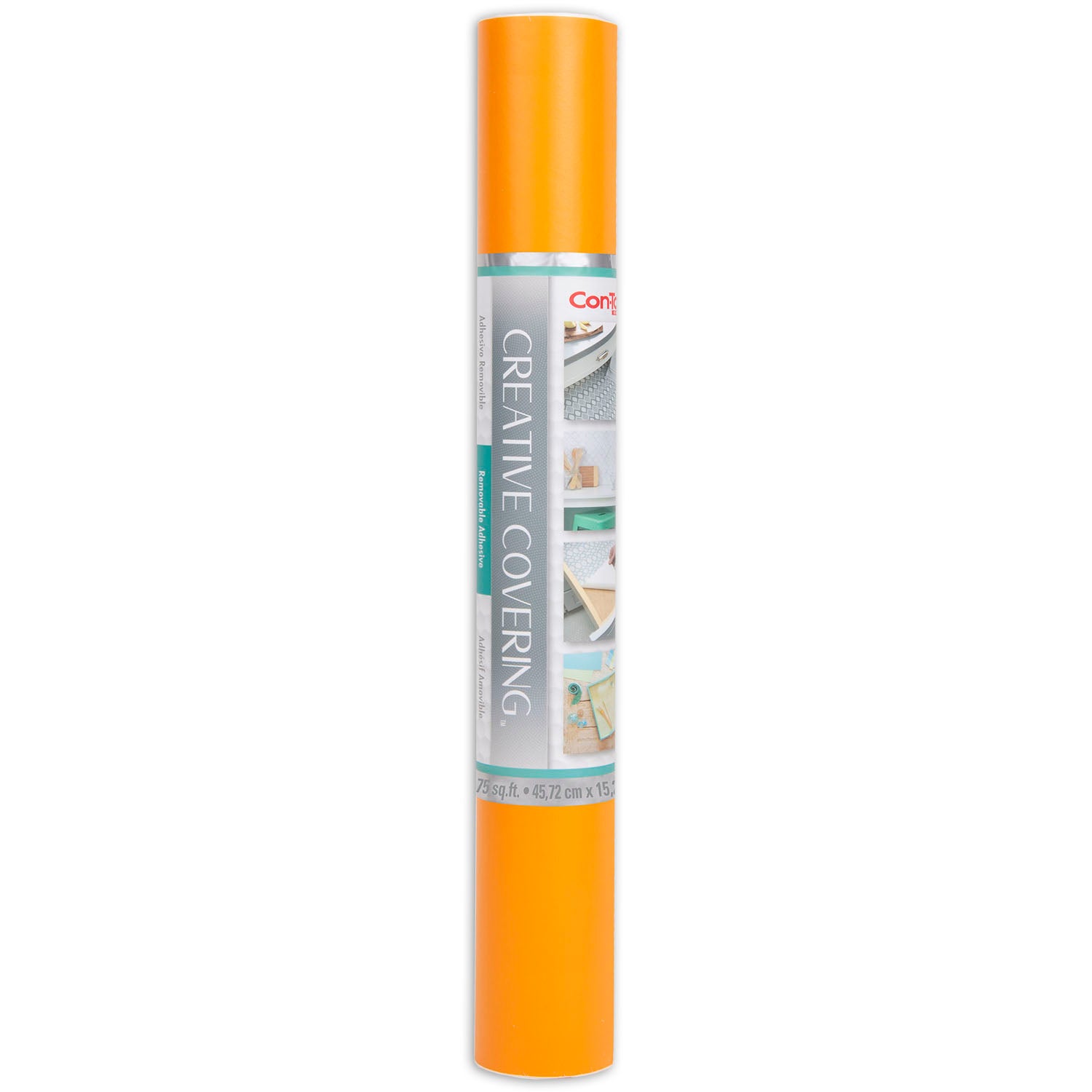 Creative Covering™ Adhesive Covering, Orange, 18" x 50 ft