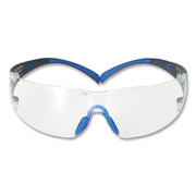3M SecureFit 400 Protective Eyewear, Clear Lens, Blue/Gray/Black Frame, Anti-Fog, Impact & Scratch Resistant, Self-Adjusting, Lightweight, 1 Pair