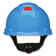 3M SecureFit H-700 Safety Cap - Head Protection - High-density Polyethylene (HDPE) - Blue - Ratchet, Uvicator Technology, Non-vented, Comfortable, Washable, Sweatband, Self Adjustable