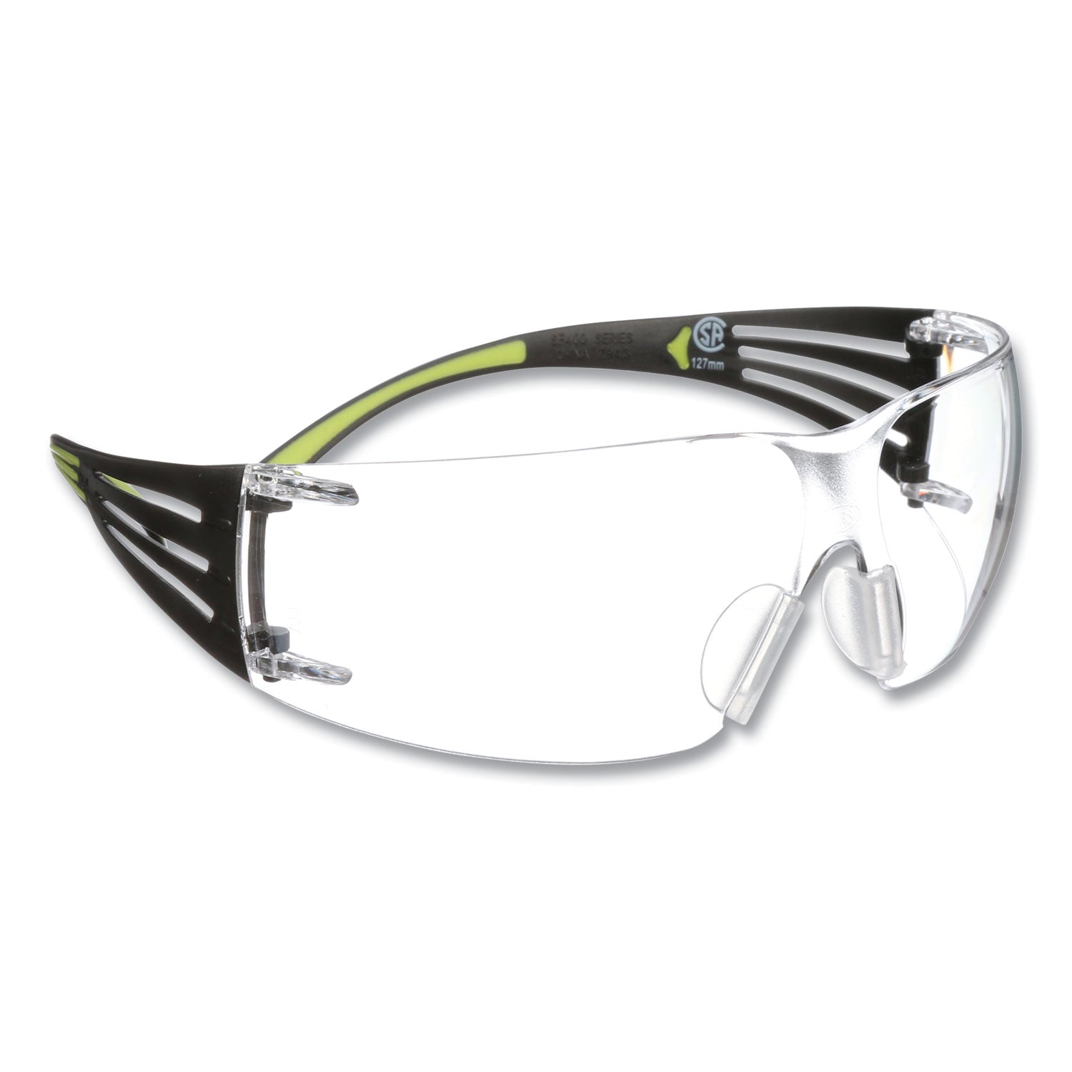 Ultraviolet Protection - Black - Clear Lens - Anti-fog, Lightweight, Nose Bridge, Frameless, Adjustable Nose-piece, Comfortable, Adjustable Temple, Self Adjustable Strap - 1 Each