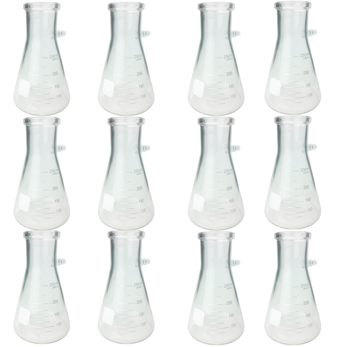 Flask, Filtering, Borosilicate Glass, 250ml, Pack of 12