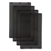 Large General Purpose Perforated Panels for Tailor and Landmark Series Containers, 20.72" x 0.5" x 34.33", Black, 4/Carton
