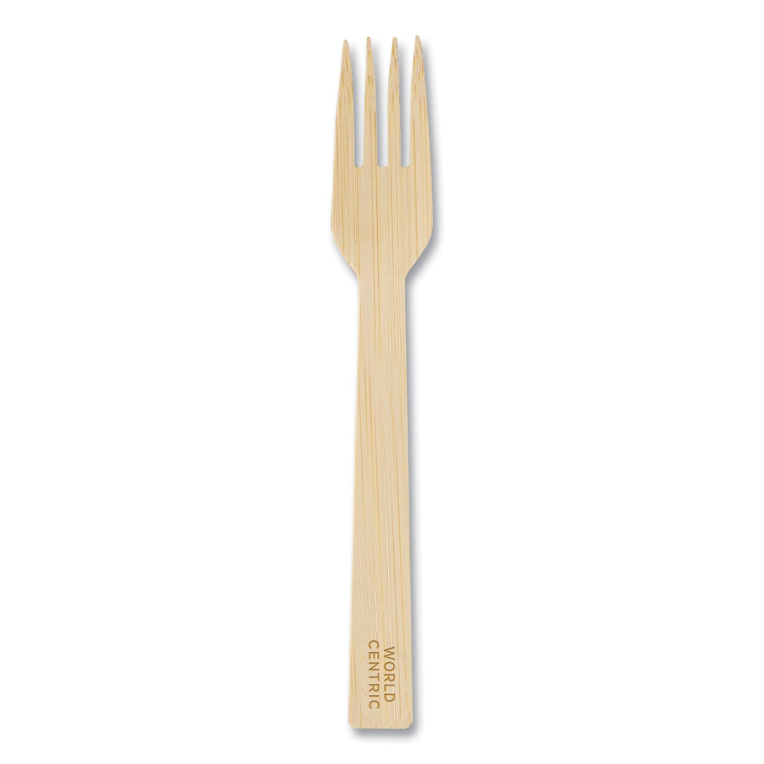 Bamboo Cutlery, Fork, Paper, Natural, 2,000/Carton
