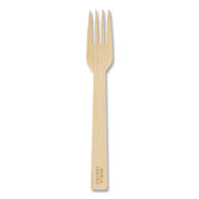 Bamboo Cutlery, Fork, Paper, Natural, 2,000/Carton
