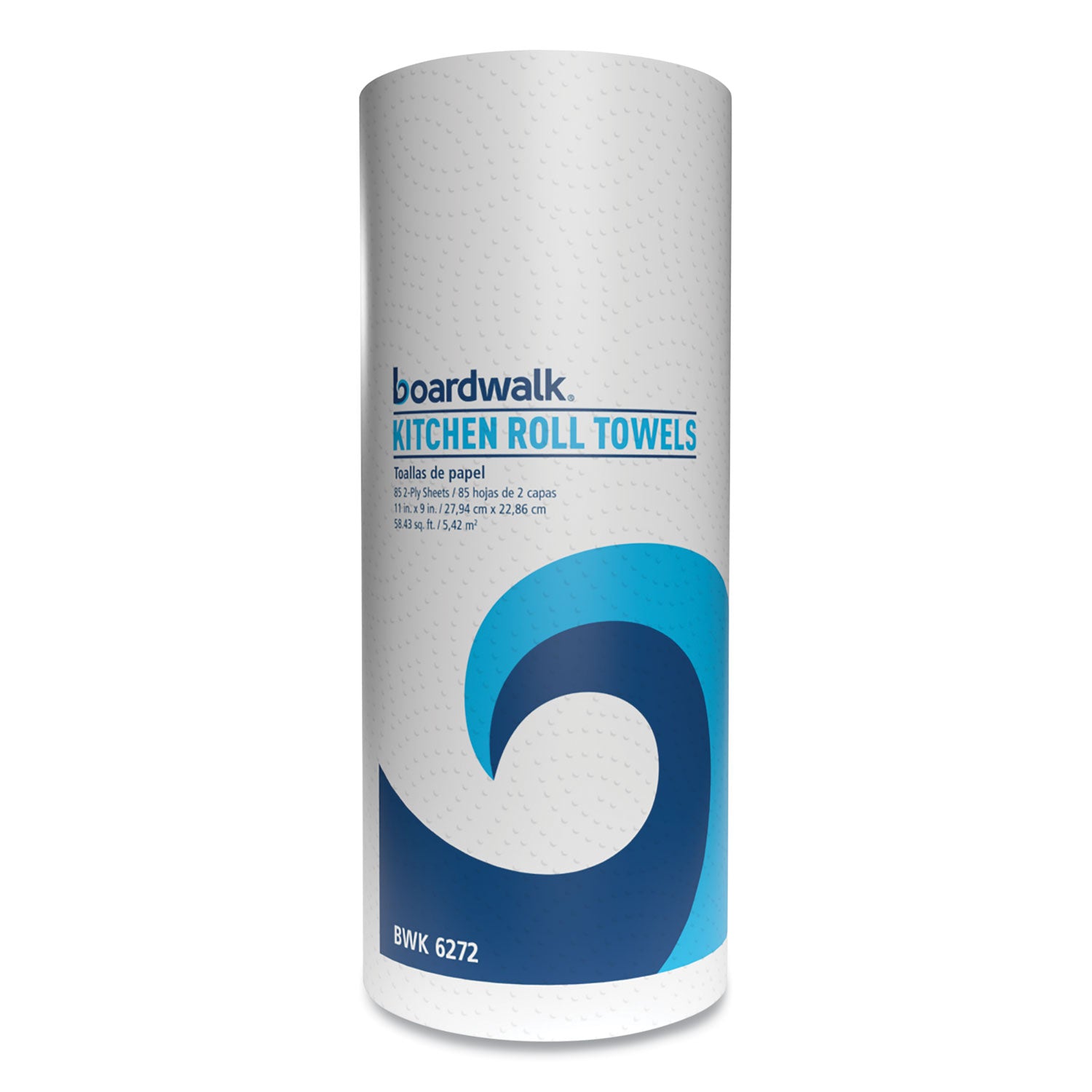 Kitchen Roll Towel, 2-Ply, 11 X 9, White, 85 Sheets/roll, 30 Rolls/carton