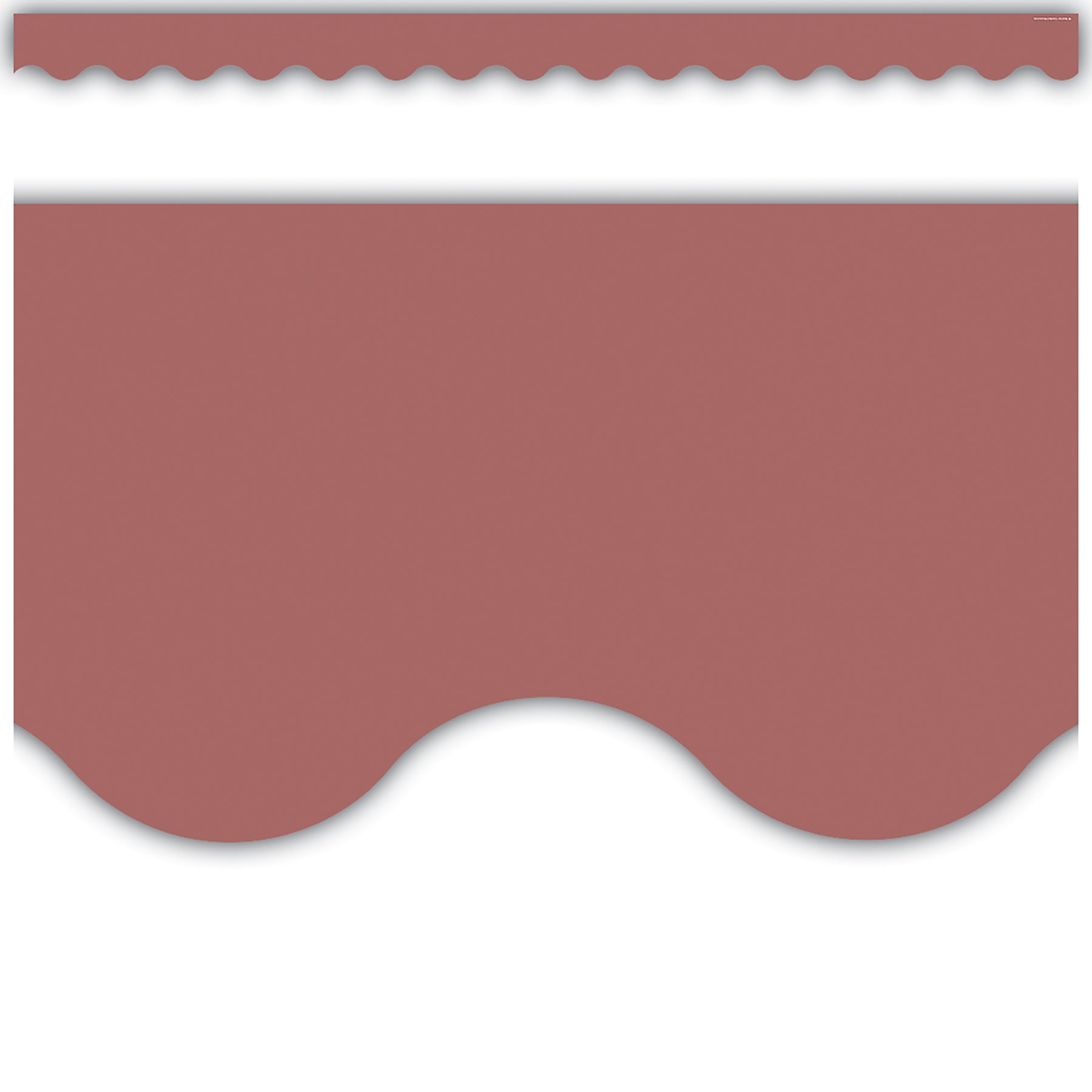 Deep Rose Scalloped Border Trim, 35 Feet