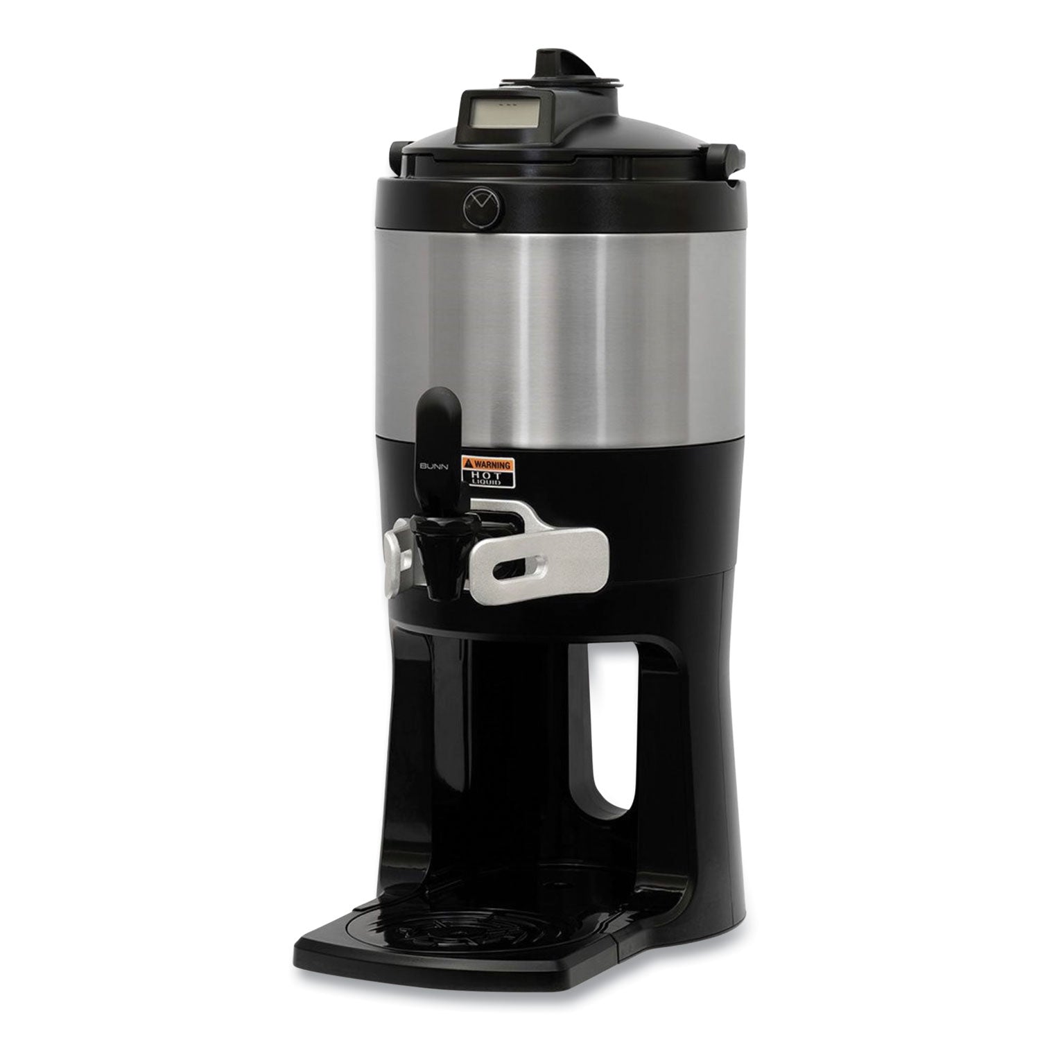 ThermoFresh Server, 128 oz, Silver/Black