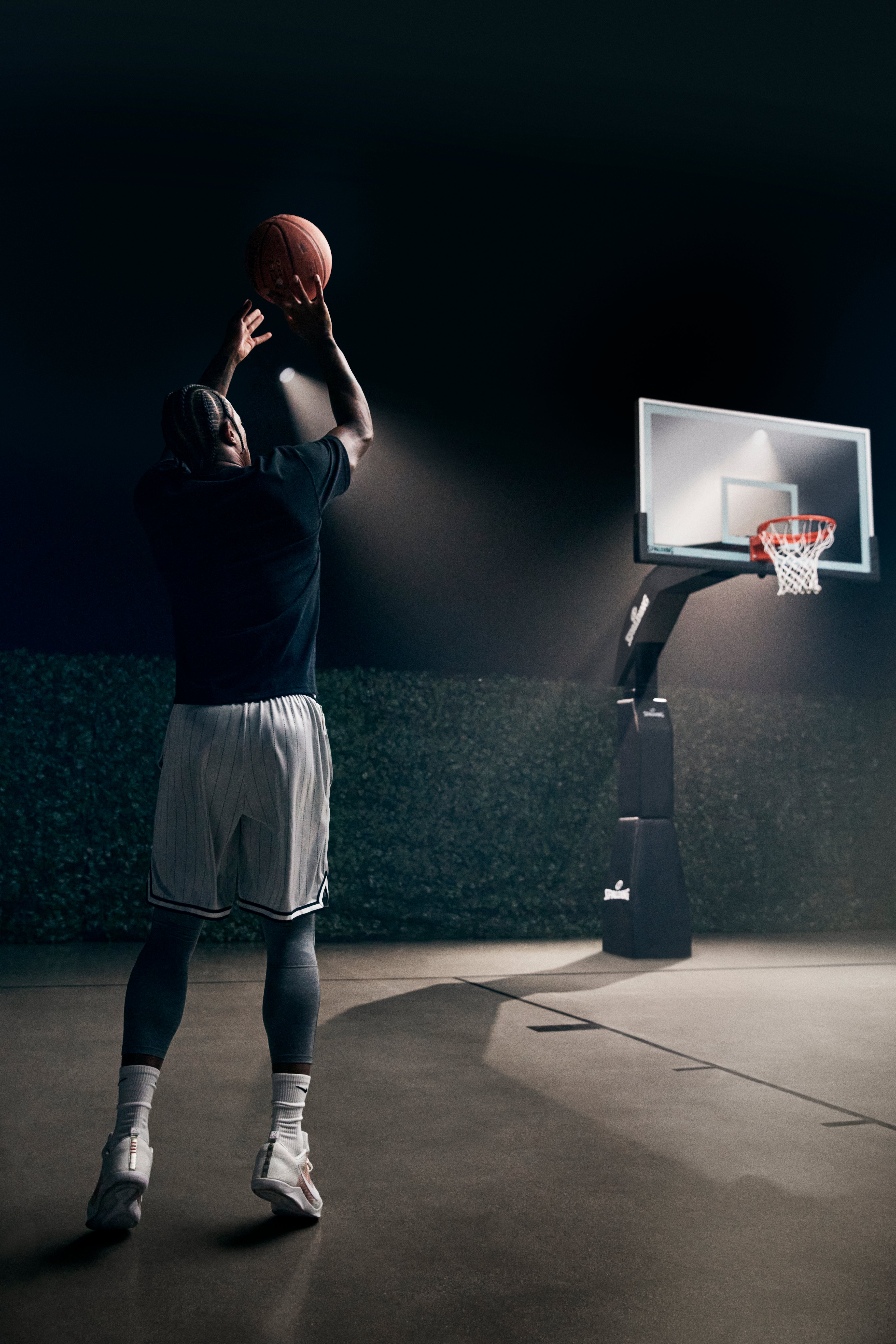 Spalding Basketball Ring, In-Ground Systems, 60" Arena Renegade® Inground, 8" Square Steel Pole