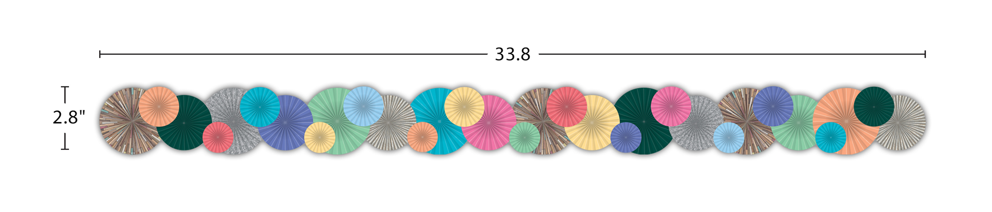 Home Sweet Classroom Fans Die-Cut Border Trim