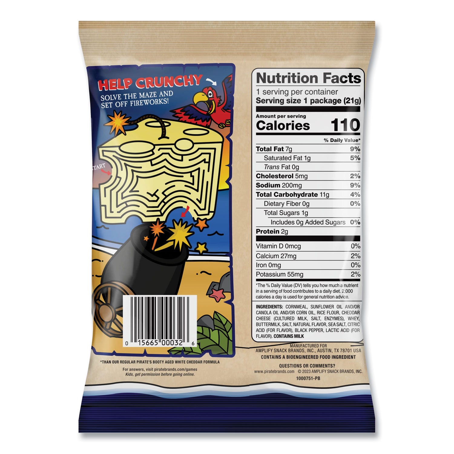 Green Rabbit Chips - Cheddar - 1 / Carton