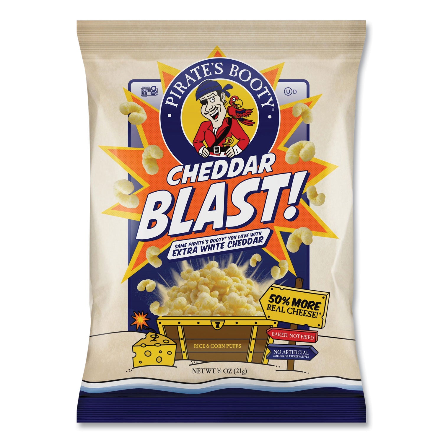 Green Rabbit Chips - Cheddar - 1 / Carton