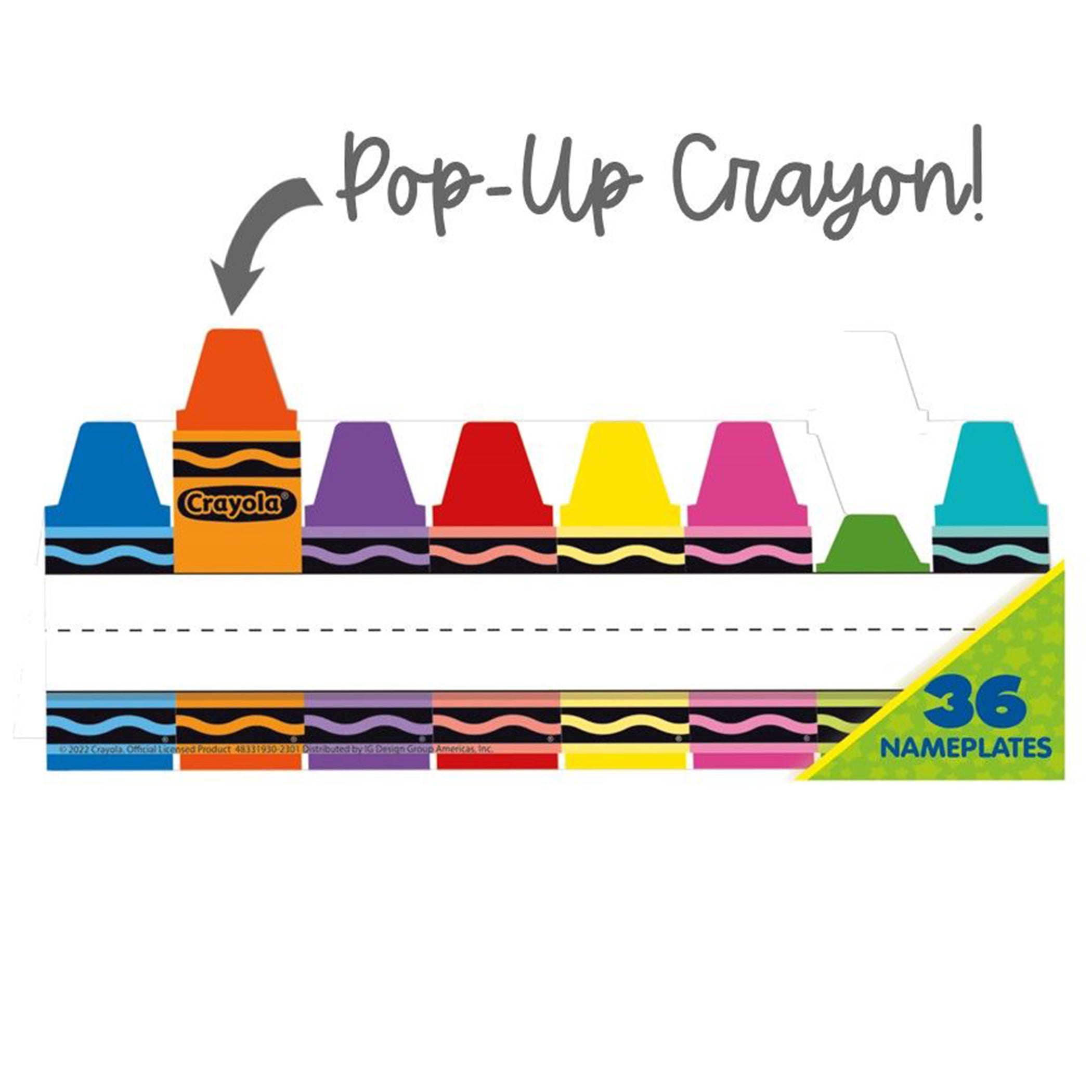 Crayola® Tented Name Plate, 9-5/8" x 6-1/2", Pack of 36