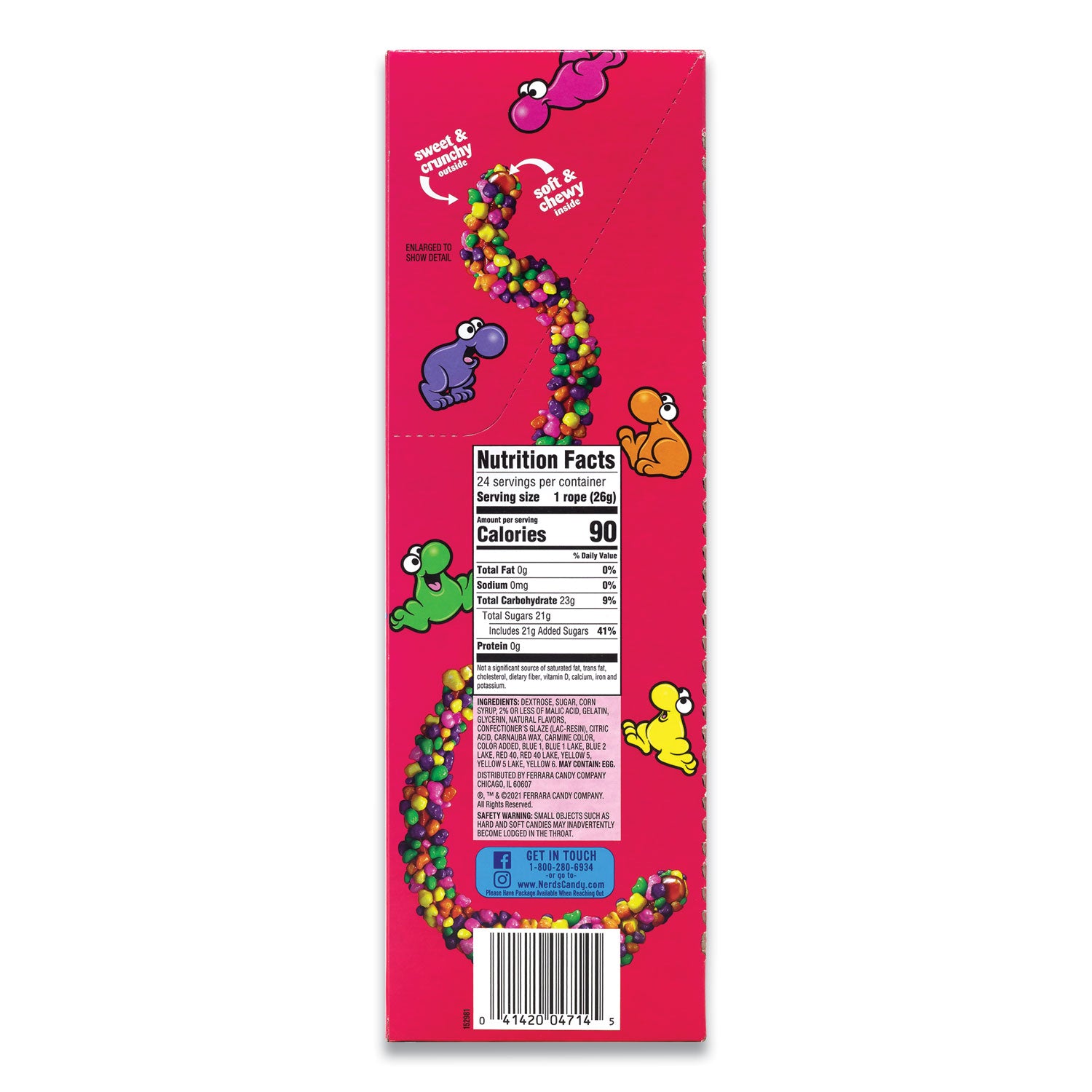 Crunch, Fruity - Individually Wrapped, Dairy-free, Nut-free - 0.92 oz - 24 / Carton