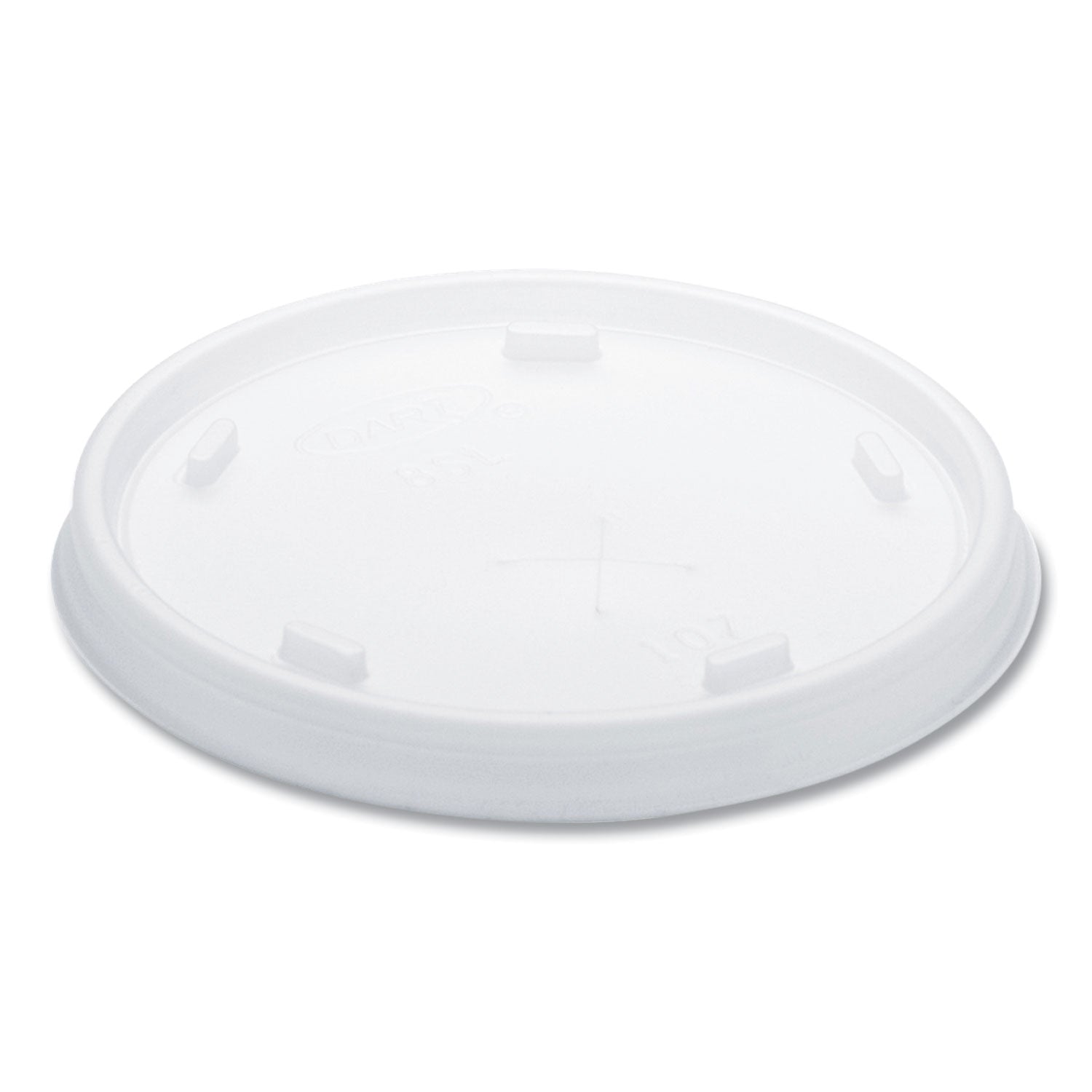 Plastic Cold Cup Lids, Fits 8 oz to 9 oz Cold Cups, Translucent, 100/Pack, 10 Packs/Carton