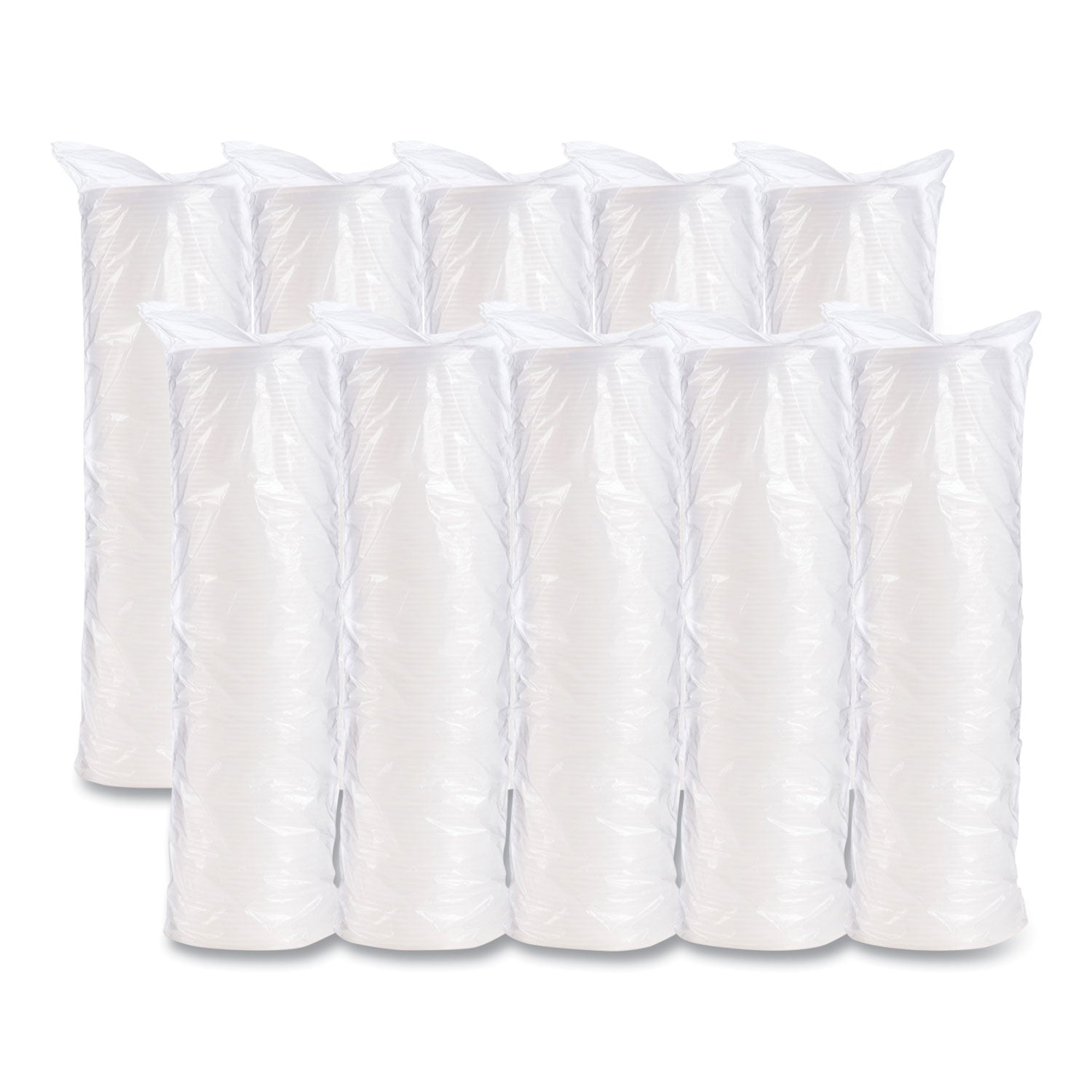 Plastic Cold Cup Lids, Fits 8 oz to 9 oz Cold Cups, Translucent, 100/Pack, 10 Packs/Carton