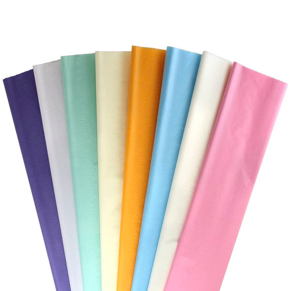 Tissue Asstmt. Non-Bleeding - 24 sheets 20"x30" (3 ea of 8 colors) - Pastels