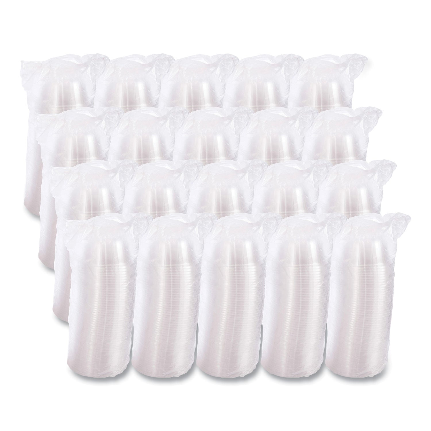D-T Sundae/Cold Cup Lids, Fits 5 oz to 32 oz Cold Cups, Plastic, Clear, 50/Pack, 20 Packs/Carton