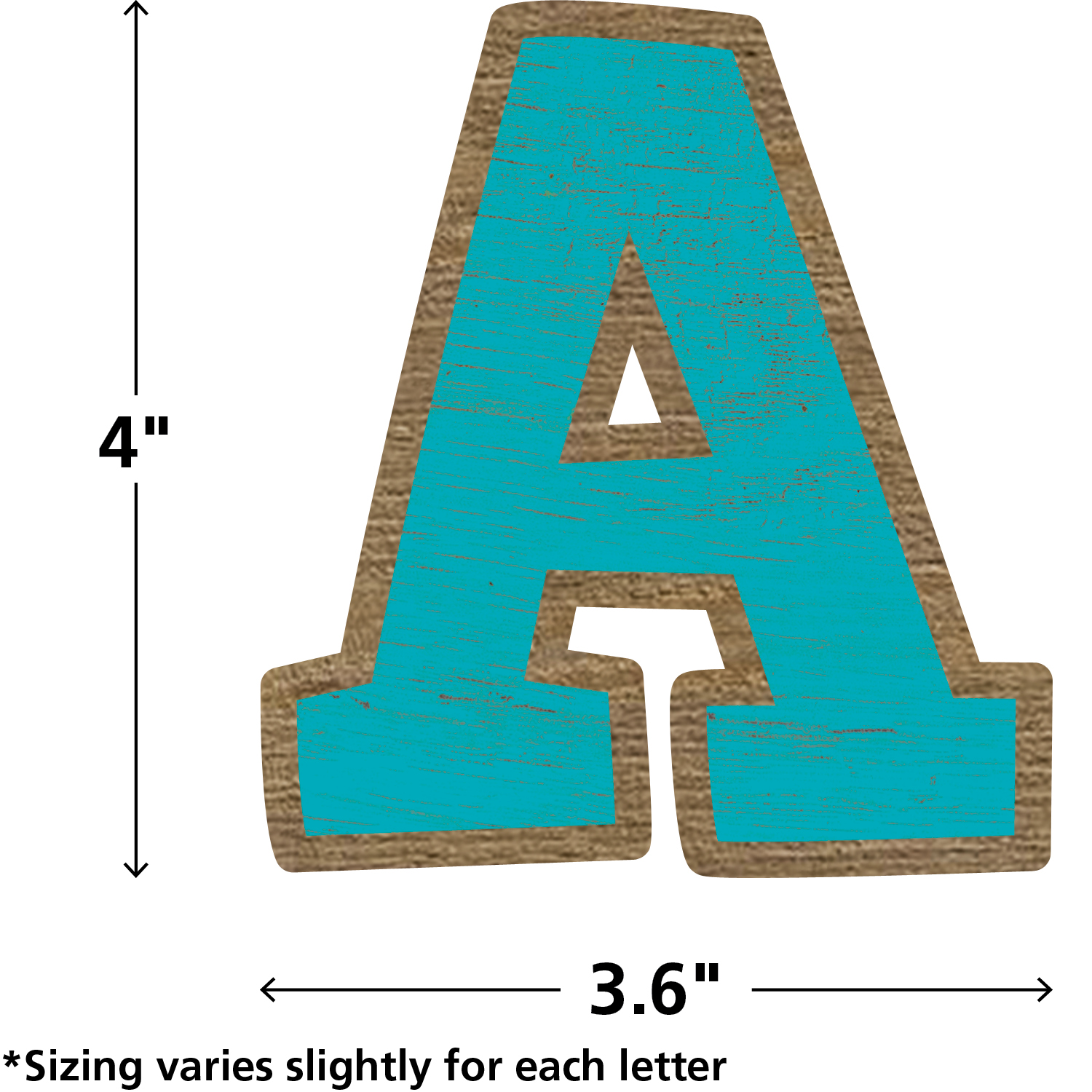 Painted Wood Bold Block 4" Letters Combo Pack