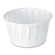 Paper Portion Cups, 1.25 oz, White, 250/Bag, 20 Bags/Carton