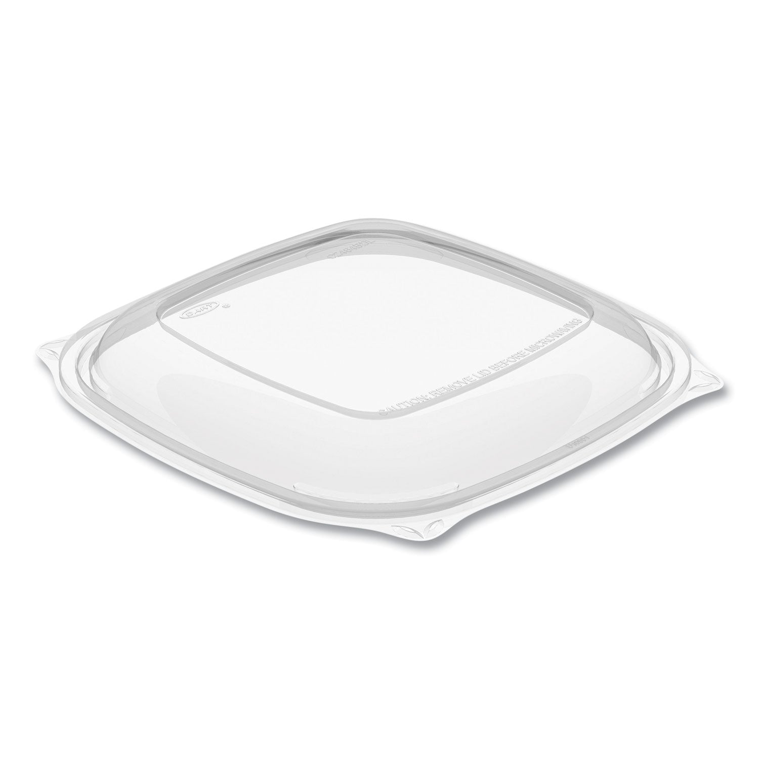 PresentaBowls Pro Clear Square Lids for 24 oz to 32 oz Bowls, 8.5 x 8.5 x 0.5, Clear, Plastic, 63/Bag, 4 Bags/Carton