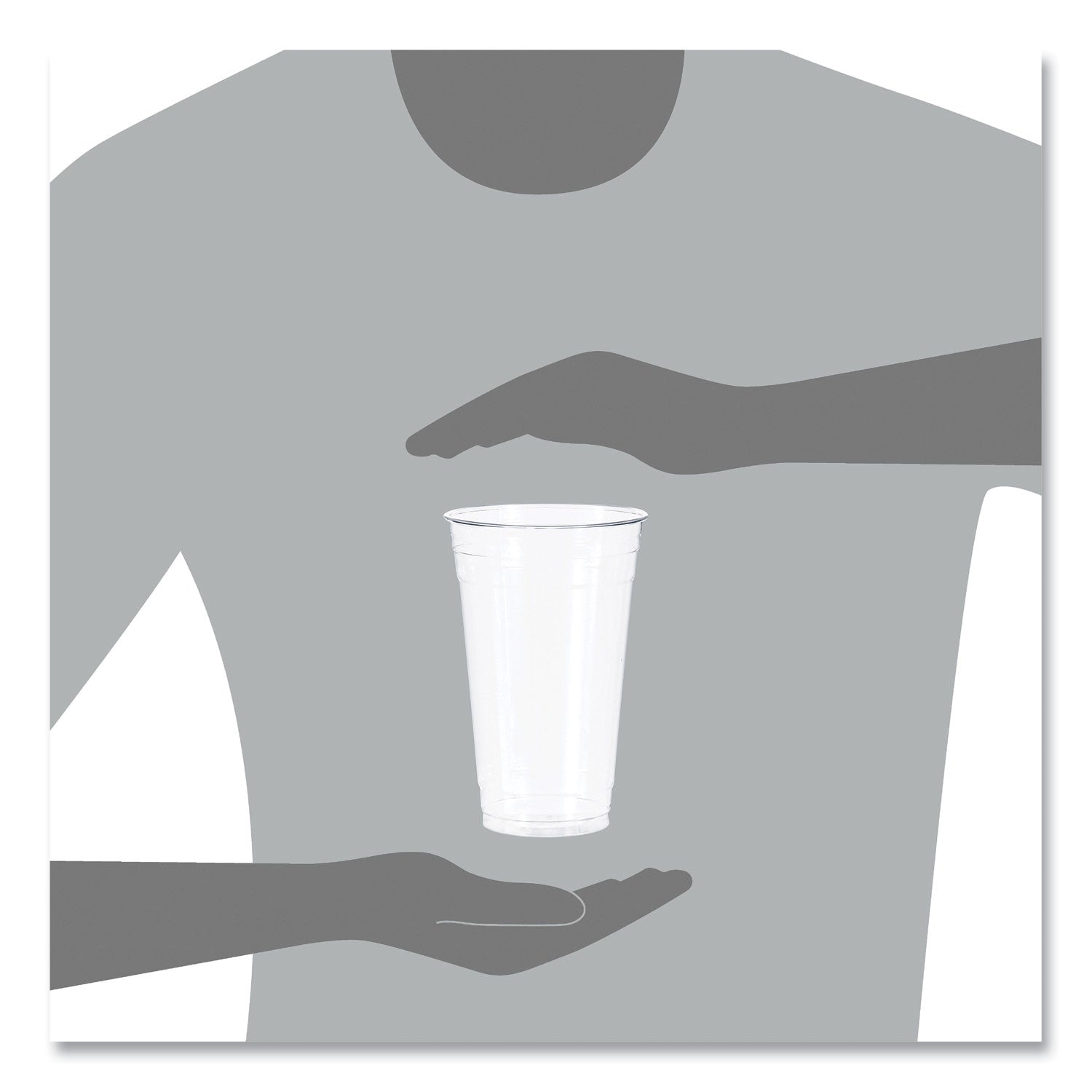 Ultra Clear PET Cold Cups, 24 oz, Plastic, Clear, 50/Sleeve, 12 Sleeves/Carton
