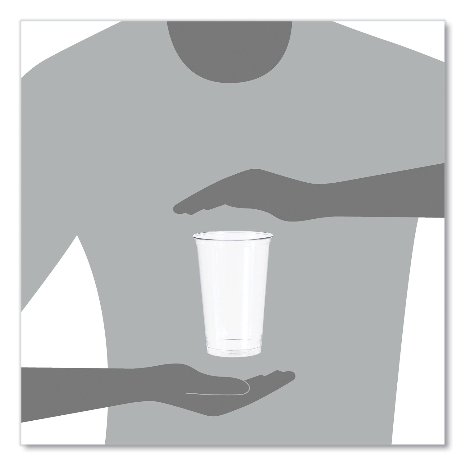 Ultra Clear PETE Cold Cups, 20 oz, Plastic, Clear, 50/Sleeve, 20 Sleeves/Carton