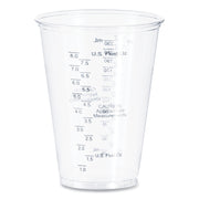 10 fl oz - Clear - Polyethylene Terephthalate (PET) - Measuring, Medicine, Medical, Dental - 50/Bag - 20 / Carton