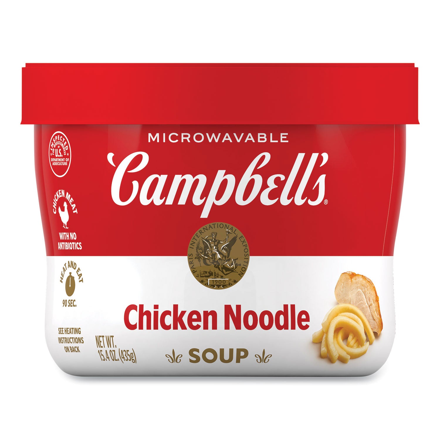 Microwavable - Chicken Noodle - 15.40 oz - 1 / Carton
