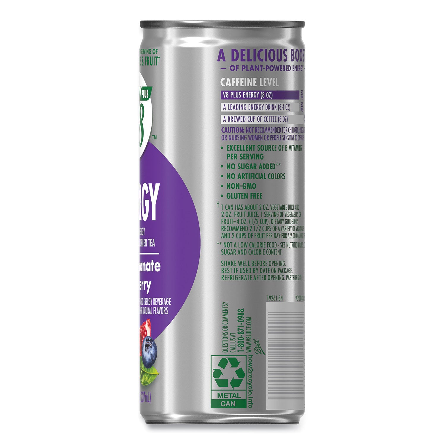 +ENERGY, Pomegranate Blueberry, 8 oz Can, 24/Carton