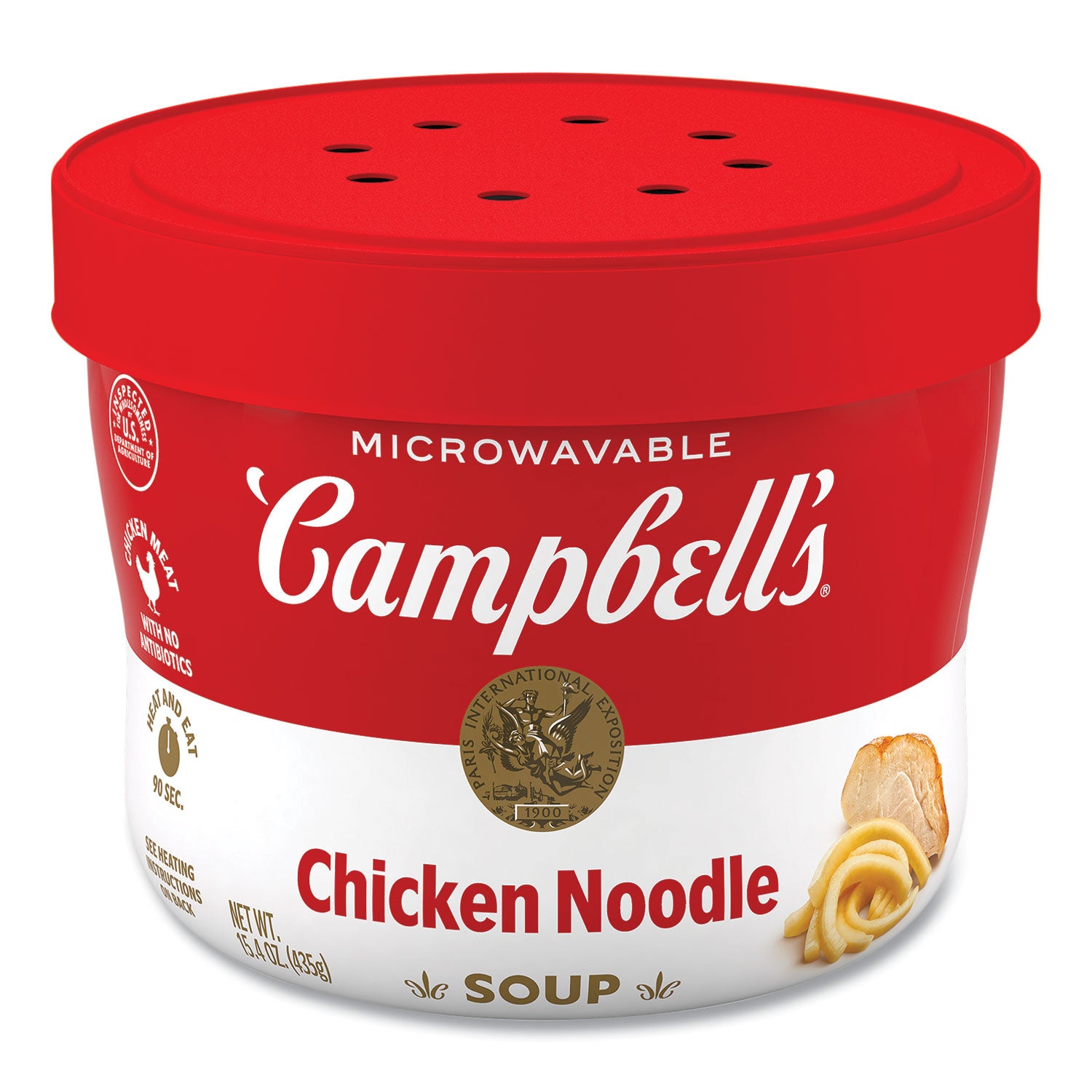 Microwavable - Chicken Noodle - 15.40 oz - 1 / Carton