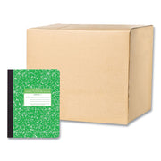 Roaring Spring Grade School Ruled Marble Hard Cover Composition Book, 80 Sheets, 160 Pages, 9-3/4" x 7-1/2", Green Marble Cover, 48 per Carton