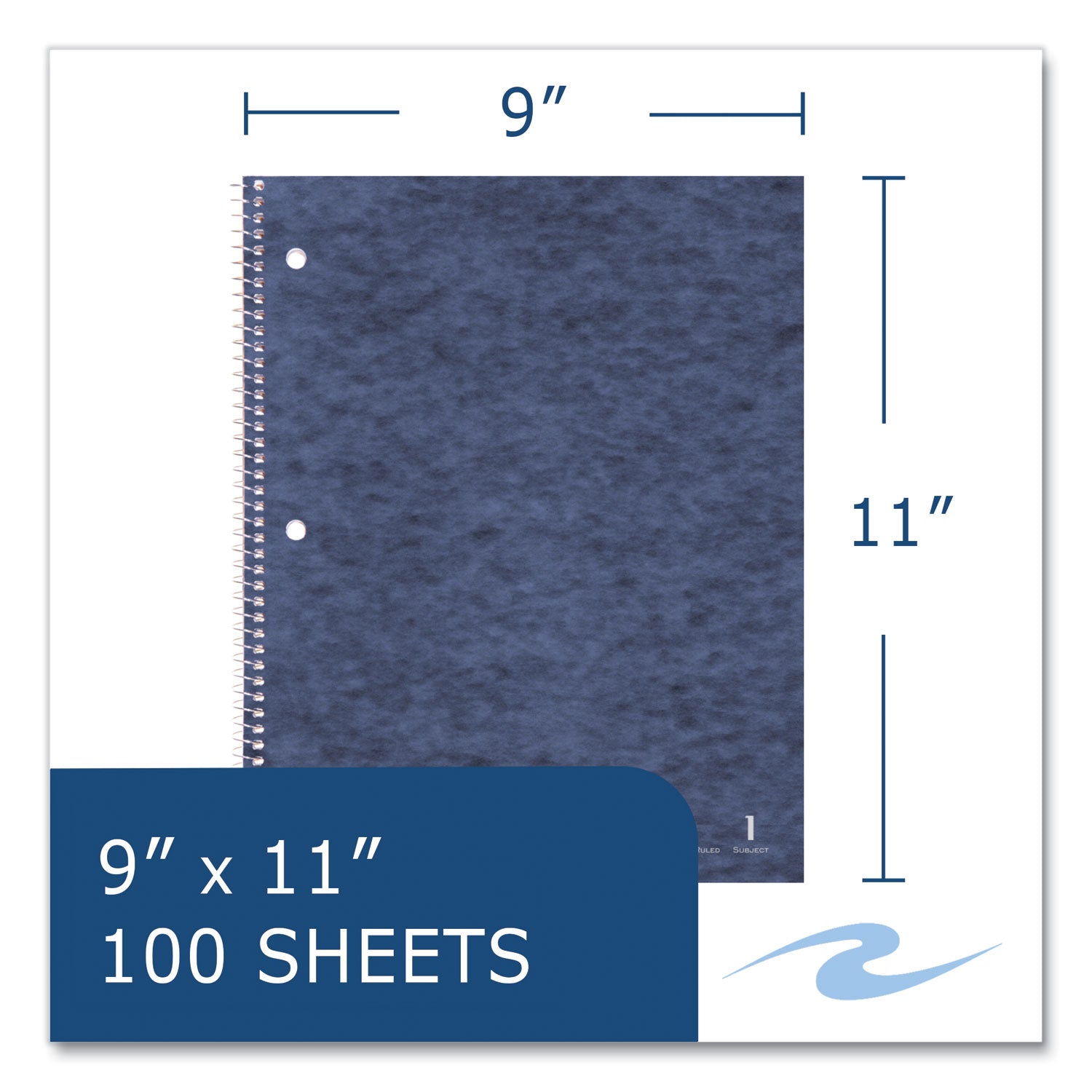 100 Sheets - 200 Pages - Printed - Spiral Bound - Both Side Ruling Surface - Red Margin - 3 Hole(s) - 15 lb Basis Weight - 56 g/m² Grammage - 11" x 9" Sheet Size - 0.33" Height x 9" Width x 11" Length - White Paper - 24 / Carton