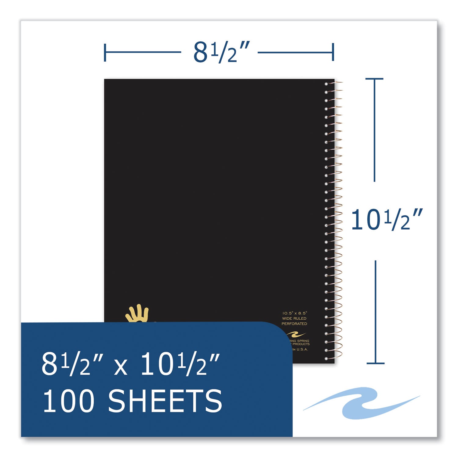100 Sheets - 200 Pages - Printed - Spiral Bound - Both Side Ruling Surface - Red Margin - 3 Hole(s) - 15 lb Basis Weight - 56 g/m² Grammage - 10 1/2" x 8 1/2" Sheet Size - 0.50" Height x 8.5" Width x 10.5" Length - White Paper - 1 Carton
