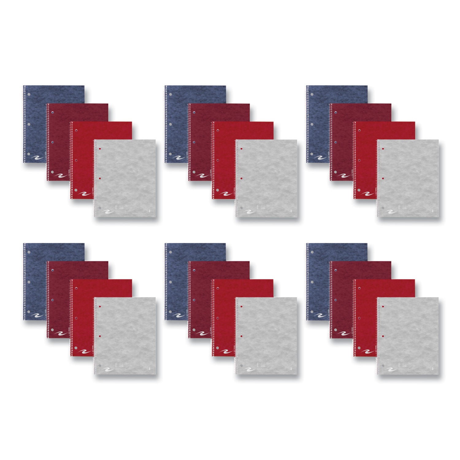 100 Sheets - 200 Pages - Printed - Spiral Bound - Both Side Ruling Surface - Red Margin - 3 Hole(s) - 15 lb Basis Weight - 56 g/m² Grammage - 11" x 9" Sheet Size - 0.33" Height x 9" Width x 11" Length - White Paper - 24 / Carton