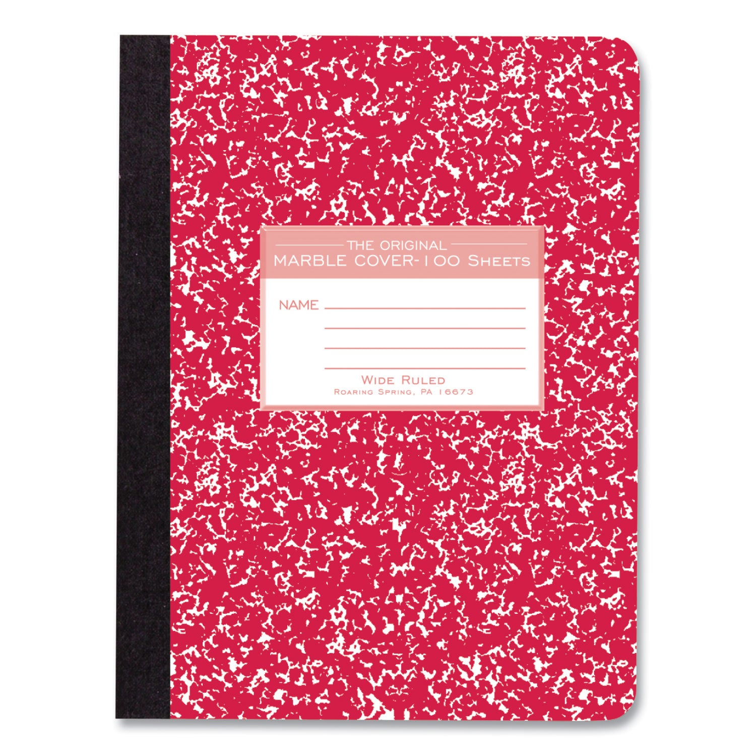 Hardcover Marble Composition Book, Wide/Legal Rule, Randomly Assorted Cover Colors, (100) 9.75 X 7.5 Sheets, 24/Carton